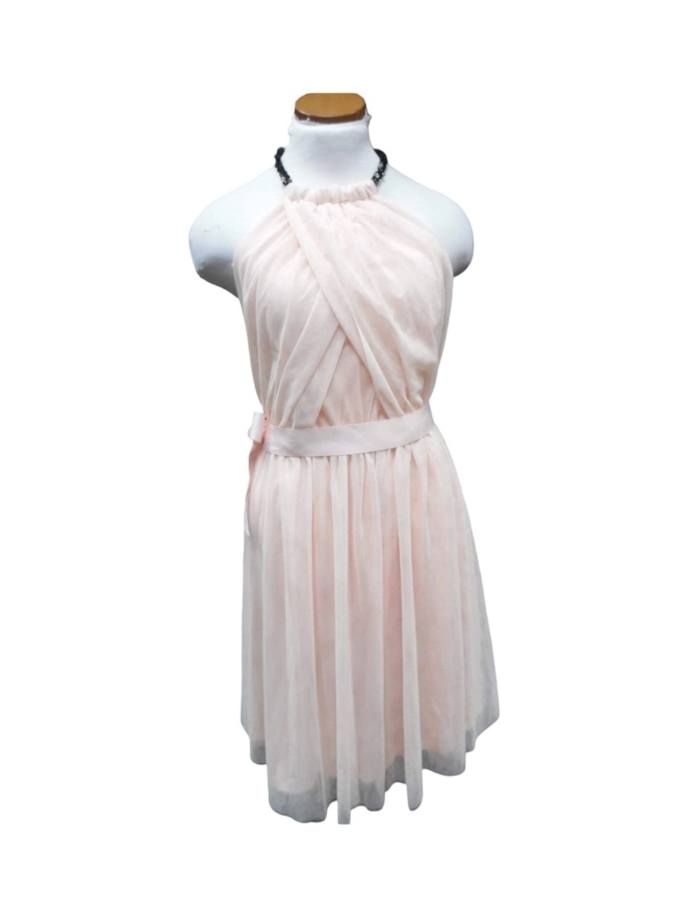 NWT Relish Rosewater Pink Halter Tulle Mini Dress Size XS Bridesmaid Party New